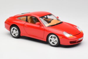 Porsche 911 996 Carrera Červený Bburago 1:18 3385 Kov – obrázok 6 z 8