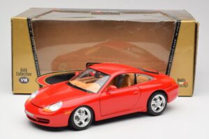 Porsche 911 996 Carrera Červený Bburago 1:18 3385 Kov – obrázok 8 z 8