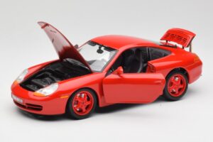 Porsche 911 996 Carrera Červený Limitovaná Edícia Bburago 1:18 3385-M1 Kov – obrázok 2 z 8