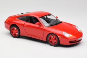 Porsche 911 996 Carrera Červený Limitovaná Edícia Bburago 1:18 3385-M1 Kov – obrázok 6 z 8