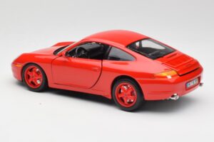 Porsche 911 996 Carrera Červený Limitovaná Edícia Bburago 1:18 3385-M1 Kov – obrázok 7 z 8