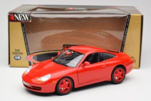 Porsche 911 996 Carrera Červený Limitovaná Edícia Bburago 1:18 3385-M1 Kov – obrázok 8 z 8