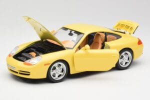 Porsche 911 996 Carrera Žltý Bburago 1:18 30085-M1 Kov – obrázok 2 z 8