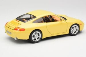 Porsche 911 996 Carrera Žltý Bburago 1:18 30085-M1 Kov – obrázok 3 z 8