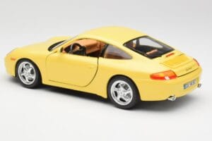 Porsche 911 996 Carrera Žltý Bburago 1:18 30085-M1 Kov – obrázok 7 z 8