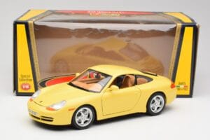 Porsche 911 996 Carrera Žltý Bburago 1:18 30085-M1 Kov – obrázok 8 z 8