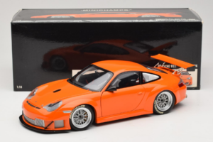 Porsche 911 996 GT3 RSR Oranžový ALMS 2004 Minichamps 1:18 100046402 Kov – obrázok 8 z 8