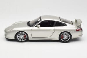 Porsche 911 996 GT3 Strieborný Hot Wheels 1:18 C2590 Kov – obrázok 4 z 8
