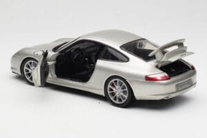 Porsche 911 996 GT3 Strieborný Hot Wheels 1:18 C2590 Kov – obrázok 5 z 8