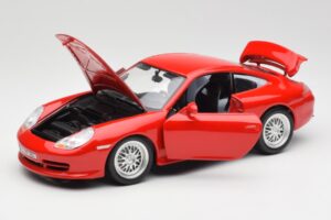 Porsche 911 996 GT3 Strasse Červený Bburago 1:18 30395 Kov – obrázok 2 z 8