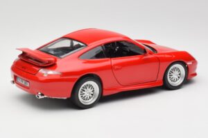 Porsche 911 996 GT3 Strasse Červený Bburago 1:18 30395 Kov – obrázok 3 z 8