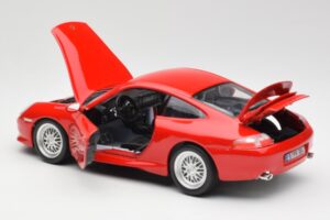 Porsche 911 996 GT3 Strasse Červený Bburago 1:18 30395 Kov – obrázok 5 z 8