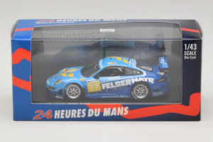 Porsche 911 GT3 R #77 M. Lieb / R. Lietz / W. Henzler 24 Hours of Le Mans 2009 Minichamps 1:43 400096977 Kov – obrázok 4 z 5