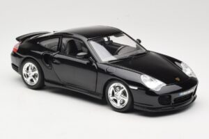 Porsche 911 996 Turbo Čierny Bburago 1:18 18-12030 Kov – obrázok 6 z 8