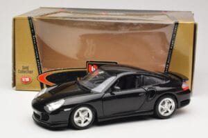 Porsche 911 996 Turbo Čierny Bburago 1:18 3367 Kov – obrázok 8 z 8