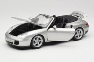 Porsche 911 996 Turbo Kabriolet Strieborný Maisto 1:18 31660 Kov – obrázok 2 z 8