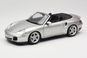 Porsche 911 996 Turbo Kabriolet Strieborný Maisto 1:18 31660 Kov