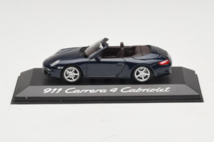 Porsche 911 997 Carrera 4 Kabriolet Tmavo Modrý Minichamps 1:43 WAP02015216-P1 Kov