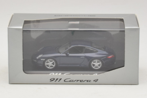 Porsche 911 997 Carrera 4 Dark Blue Metallic Minichamps 1:43 WAP02010016 Kov – obrázok 3 z 3