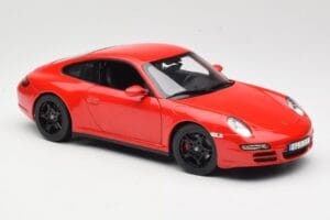 Porsche 911 997 Carrera 4S Červený Norev 1:18 187510 Kov – obrázok 6 z 8