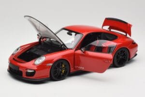Porsche 911 997 GT2 RS Červený S Čiernymi Kolesami Minichamps 1:18 100069407 Kov – obrázok 2 z 8
