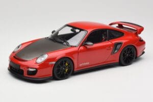 Porsche 911 997 GT2 RS Červený S Čiernymi Kolesami Minichamps 1:18 100069407 Kov