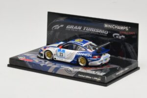 Porsche 911 997 GT3 #23 24 Hours Nurburgring 2008 Minichamps 1:43 437086823 Kov – obrázok 3 z 4