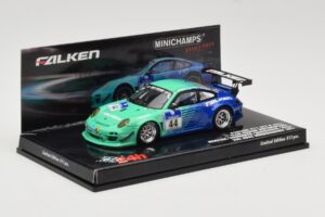 Porsche 911 997 GT3 R #44 Team Falken S. Henzler / P. Dumbreck / M. Ragginger / S. Asch 24 Hours Nurburgring 2011 Minichamps  – obrázok 2 z 4
