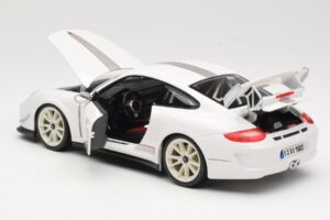 Porsche 911 997 GT3 RS 4.0 Biely Bburago 1:18 18-11036 Kov – obrázok 5 z 8