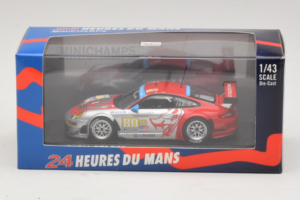 Porsche 911 997 GT3 RSR #80 J. Bergmeister / S. Neiman / D. Law 24 Hours of Le Mans 2009 Minichamps 1:43 400096980 Kov – obrázok 4 z 4