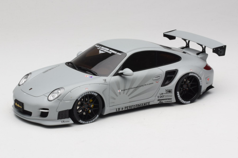 Porsche 911 997 Liberty Walk Šedý GT Spirit 1:18 GT126 Živica