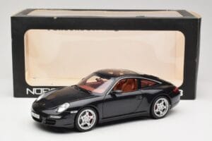 Porsche 911 997 Targa Čierny Norev 1:18 187506 Kov – obrázok 8 z 8