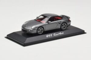Porsche 911 997 Turbo Anthracite Grey Minichamps 1:43 WAP0200010A Kov – obrázok 2 z 4