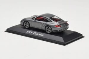 Porsche 911 997 Turbo Anthracite Grey Minichamps 1:43 WAP0200010A Kov – obrázok 3 z 4