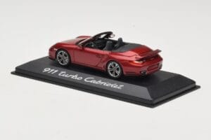 Porsche 911 997 Turbo Kabriolet Červený Minichamps 1:43 WAP0200130A Kov – obrázok 3 z 4