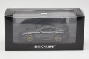 Porsche 911 997.2 GT2 RS Čierny so Zlatými Ráfkami Minichamps 1:43 400069402 Kov – obrázok 4 z 4