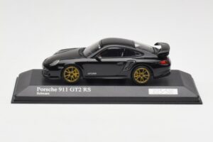Porsche 911 997.2 GT2 RS Čierny so Zlatými Ráfkami Minichamps 1:43 400069402 Kov