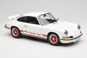Porsche 911 Carrera RS 2.7 Grand Prix White With Red Norev 1:12 127514 Kov – obrázok 4 z 6