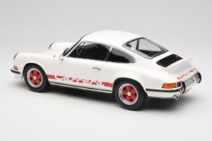 Porsche 911 Carrera RS 2.7 Grand Prix White With Red Norev 1:12 127514 Kov – obrázok 5 z 6