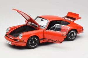 Porsche 911 Carrera RS 2.7 Oranžový & Čierne Pruhy AUTOart 1:18 78054 Kov – obrázok 2 z 8