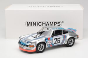 Porsche 911 Carrera RSR Group 4 GT #26 Martini Racing H. Muller / G. van Lennep GT Class Winner 1000 km Dijon 1973 Minichamps – obrázok 6 z 6