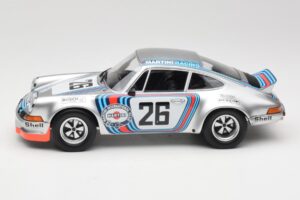 Porsche 911 Carrera RSR Group 4 GT #26 Martini Racing H. Muller / G. van Lennep GT Class Winner 1000 km Dijon 1973 Minichamps – obrázok 3 z 6