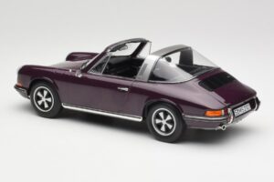 Porsche 911 E Targa Fialový Norev 1:18 187644 Kov – obrázok 6 z 7