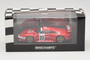 Porsche 911 GT1 #27 BMS Scuderia Italia 24 Hours of Le Mans 1997 Minichamps 1:43 430976627 Kov – obrázok 4 z 4