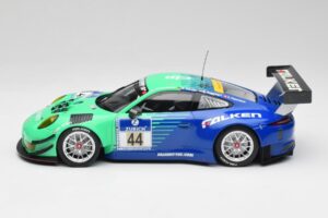 Porsche 911 GT3 R #44 Falken Motorsport W. Henzler / P. Dumbreck NBR 2016 Minichamps 1:18 155166044 Kov – obrázok 3 z 6
