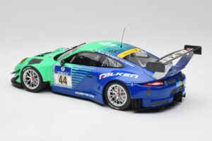 Porsche 911 GT3 R #44 Falken Motorsport W. Henzler / P. Dumbreck NBR 2016 Minichamps 1:18 155166044 Kov – obrázok 5 z 6