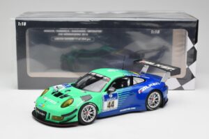 Porsche 911 GT3 R #44 Falken Motorsport W. Henzler / P. Dumbreck NBR 2016 Minichamps 1:18 155166044 Kov – obrázok 6 z 6