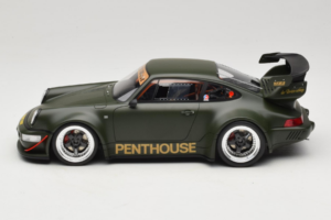 Porsche 911 RWB Penthouse Kaki Green GT Spirit 1:18 GT559 Živica – obrázok 3 z 6