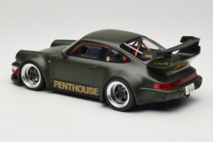 Porsche 911 RWB Penthouse Kaki Green GT Spirit 1:18 GT559 Živica – obrázok 5 z 6