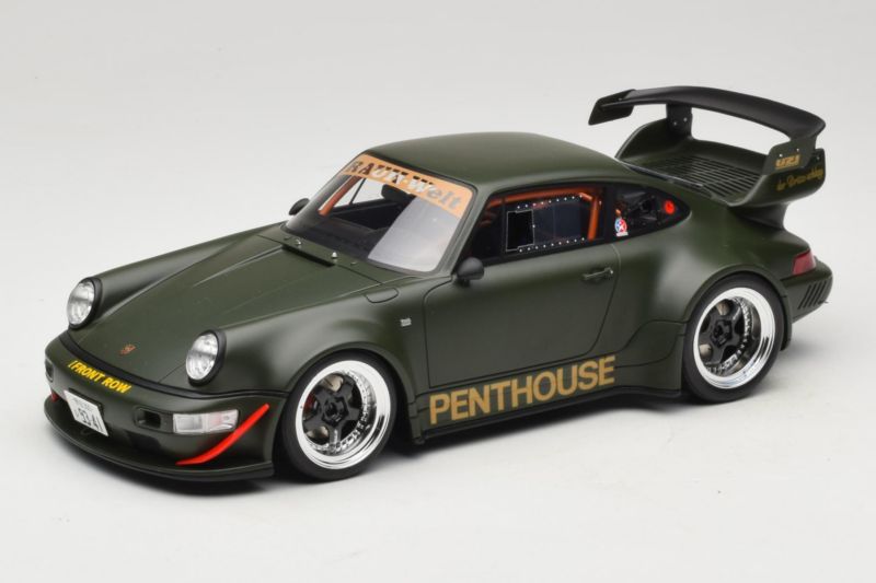 Porsche 911 RWB Penthouse Kaki Green GT Spirit 1:18 GT559 Živica